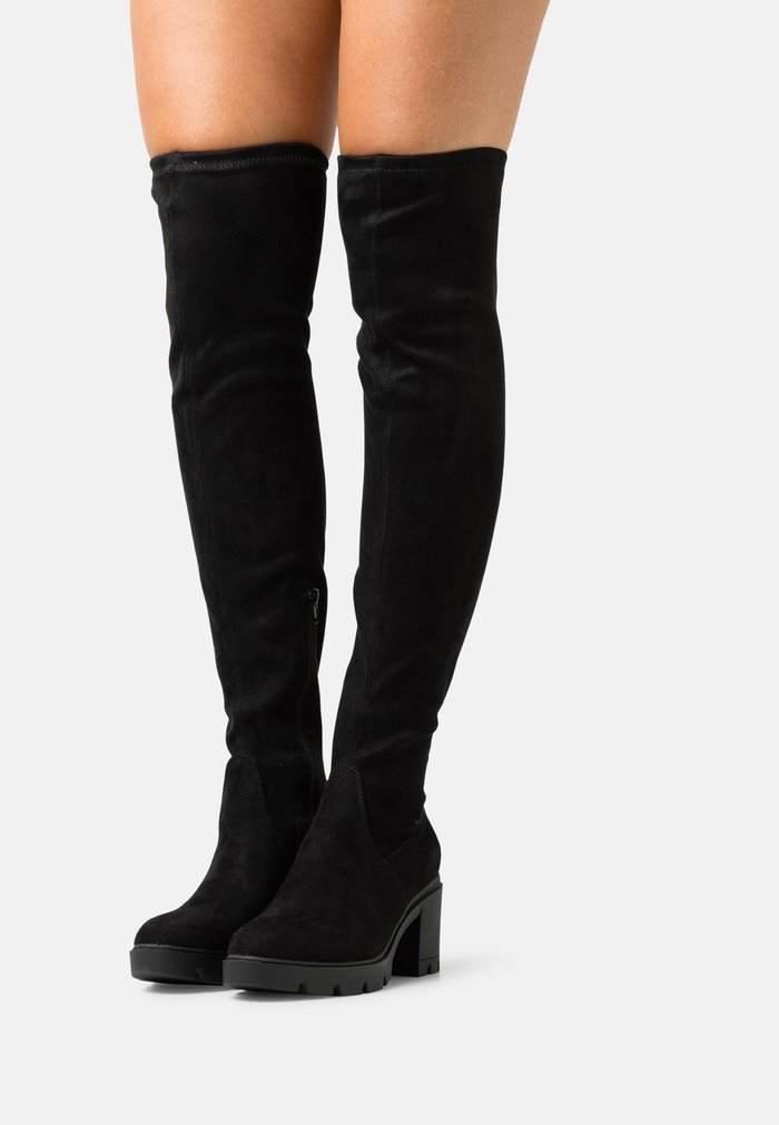 Bottes Anna Field Over the knee Noir Femme | ZUW-5961867